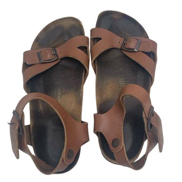 Birkenstock Rio Birko-Flor Brown Sandals Size 7.5 US / 38 - Picture 3 of 15